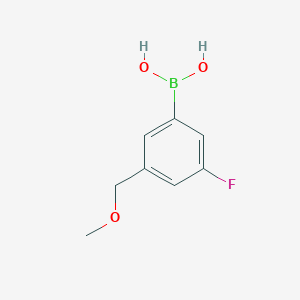Chemical structure of (3-Fluoro-5-(methoxymethyl)phenyl)boronic acid