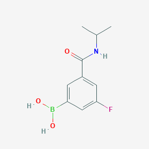Chemical structure of (3-Fluoro-5-(isopropylcarbamoyl)phenyl)boronic acid