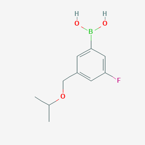 Chemical structure of (3-Fluoro-5-(isopropoxymethyl)phenyl)boronic acid