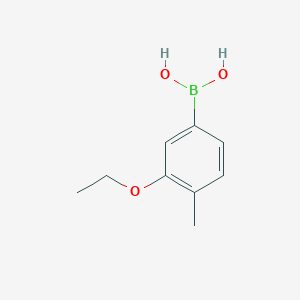 Chemical structure of (3-Ethoxy-4-methylphenyl)boronic acid