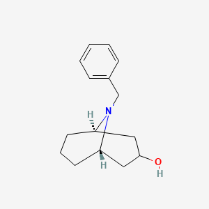 Chemical structure of (3-endo)-9-Benzyl-9-azabicyclo[3.3.1]nonan-3-ol