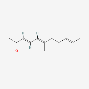 Chemical structure of (3E,5E)-6,10-dimethylundeca-3,5,9-trien-2-one
