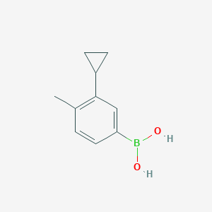 Chemical structure of 4-Methyl-3-cyclopropylphenylboronic acid