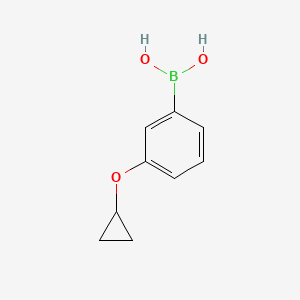Chemical structure of (3-Cyclopropoxyphenyl)boronic acid