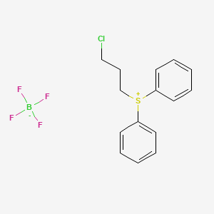 Chemical structure of (3-Chloropropyl)diphenylsulfonium Tetrafluoroborate