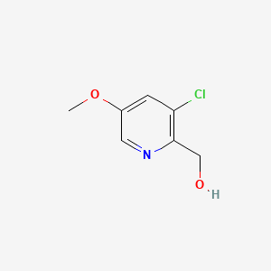 Chemical structure of (3-Chloro-5-methoxypyridin-2-yl)methanol