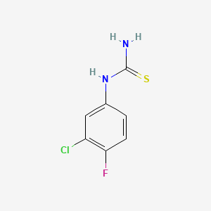 Chemical structure of (3-Chloro-4-fluorophenyl)thiourea