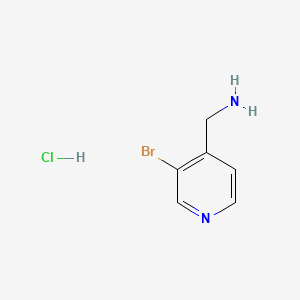 Chemical structure of (3-Bromopyridin-4-yl)methanamine hydrochloride