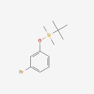 Chemical structure of (3-Bromophenoxy)(tert-butyl)dimethylsilane