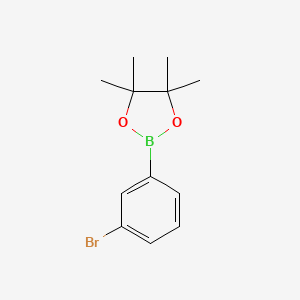 Chemical structure of (3-BROMOMETHYLPHENYL)BORONIC ACID NEOPENTYL GLYCOL ESTER