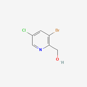 Chemical structure of (3-Bromo-5-chloropyridin-2-yl)methanol