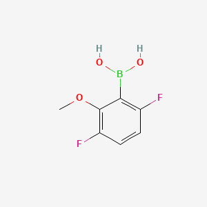 Chemical structure of (3,6-Difluoro-2-methoxyphenyl)boronic acid