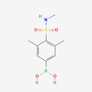 Chemical structure of (3,5-Dimethyl-4-(N-methylsulfamoyl)phenyl)boronic acid