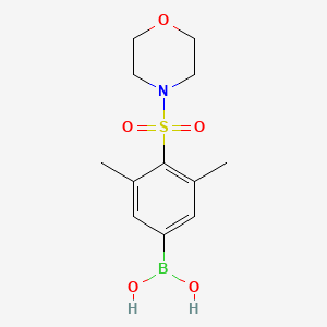 Chemical structure of (3,5-Dimethyl-4-(morpholinosulfonyl)phenyl)boronic acid