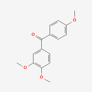 Chemical structure of (3,4-Dimethoxyphenyl)(4-methoxyphenyl)methanone