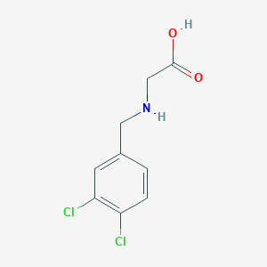 Chemical structure of (3,4-Dichloro-benzylamino)-acetic acid