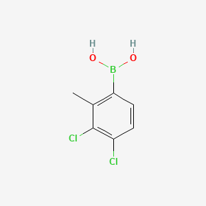 Chemical structure of 3,4-Dichloro-2-methylbenzeneboronic acid