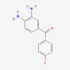 Chemical structure of (3,4-Diaminophenyl)(4-fluorophenyl)methanone