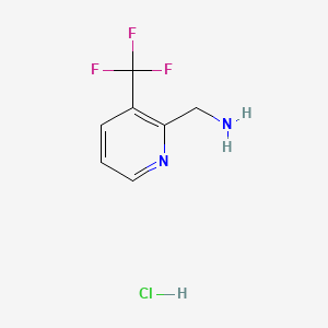 Chemical structure of (3-(trifluoromethyl)pyridin-2-yl)methanamine hydrochloride
