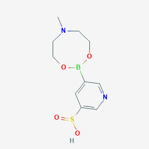 Chemical structure of (3-(Piperazin-1-ylsulfonyl)phenyl)boronic acid