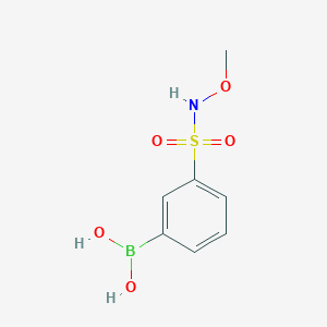 Chemical structure of (3-(N-Methoxysulfamoyl)phenyl)boronic acid