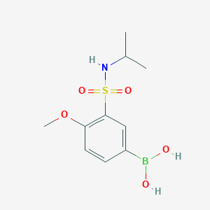 Chemical structure of (3-(N-Isopropylsulfamoyl)-4-methoxyphenyl)boronic acid