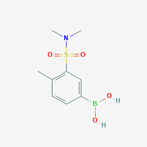 Chemical structure of (3-(N,N-Dimethylsulfamoyl)-4-methylphenyl)boronic acid