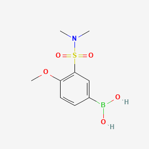 Chemical structure of (3-(N,N-Dimethylsulfamoyl)-4-methoxyphenyl)boronic acid