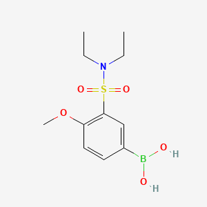 Chemical structure of (3-(N,N-diethylsulfaMoyl)-4-Methoxyphenyl)boronic acid