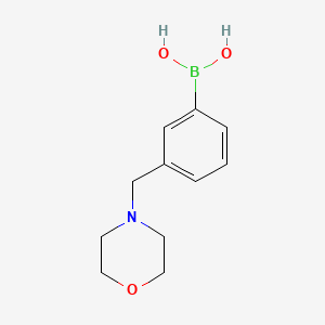 Chemical structure of 3-(Morpholinomethyl)phenylboronic acid