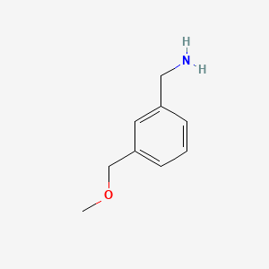 Chemical structure of (3-(Methoxymethyl)phenyl)methanamine