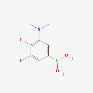 Chemical structure of (3-(Dimethylamino)-4,5-difluorophenyl)boronic acid