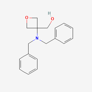 Chemical structure of (3-(Dibenzylamino)oxetan-3-yl)methanol