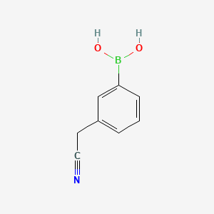 Chemical structure of 3-Cyanomethylphenylboronic acid