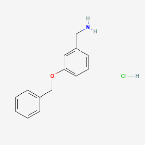Chemical structure of (3-(Benzyloxy)phenyl)methanamine hydrochloride