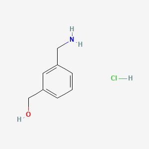 Chemical structure of (3-(Aminomethyl)phenyl)methanol hydrochloride