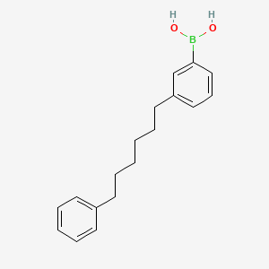 Chemical structure of (3-(6-Phenylhexyl)phenyl)boronic acid