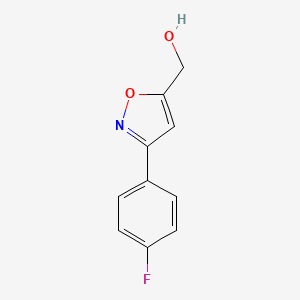 Chemical structure of 3-(4-Fluorophenyl)-5-isoxazolemethanol