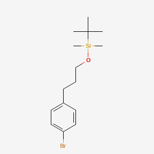 Chemical structure of 3-(4-Bromophenyl)propoxy-tert-butyl-dimethylsilane
