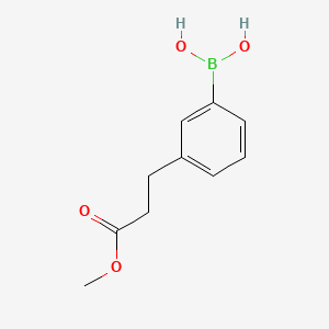 Chemical structure of (3-(3-Methoxy-3-oxopropyl)phenyl)boronic acid