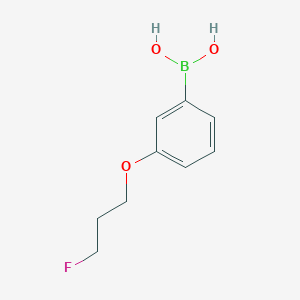 Chemical structure of (3-(3-Fluoropropoxy)phenyl)boronic acid