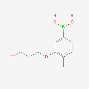 Chemical structure of (3-(3-Fluoropropoxy)-4-methylphenyl)boronic acid