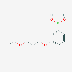 Chemical structure of (3-(3-Ethoxypropoxy)-4-methylphenyl)boronic acid