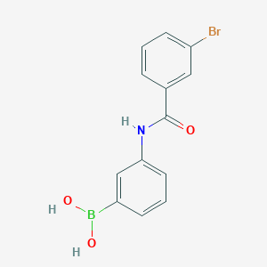 Chemical structure of (3-(3-bromobenzamido)phenyl)boronic acid
