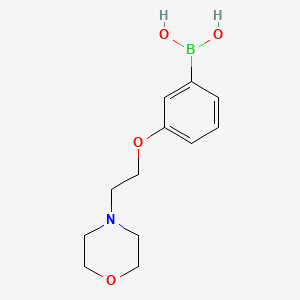 Chemical structure of 3-(2-Morpholinoethoxy)phenylboronic acid