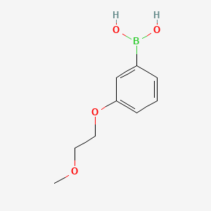 Chemical structure of (3-(2-Methoxyethoxy)phenyl)boronic acid