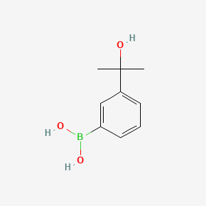 Chemical structure of (3-(2-Hydroxypropan-2-yl)phenyl)boronic acid