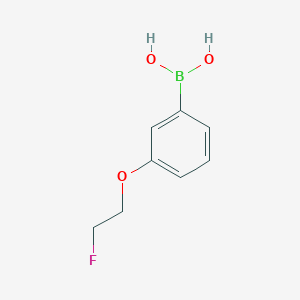 Chemical structure of 3-(2-Fluoroethoxy)phenylboronic acid
