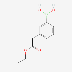 Chemical structure of (3-(2-Ethoxy-2-oxoethyl)phenyl)boronic acid