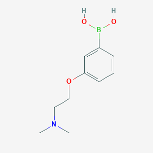 Chemical structure of (3-(2-(Dimethylamino)ethoxy)phenyl)boronic acid